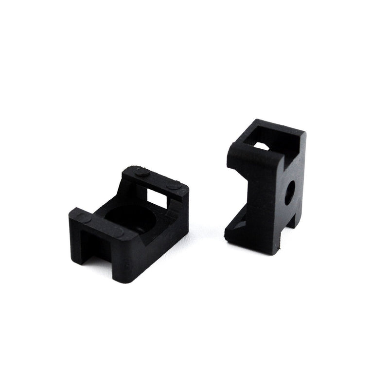 QualGear® CM1-B-100-P Cable Tie Mount, Black