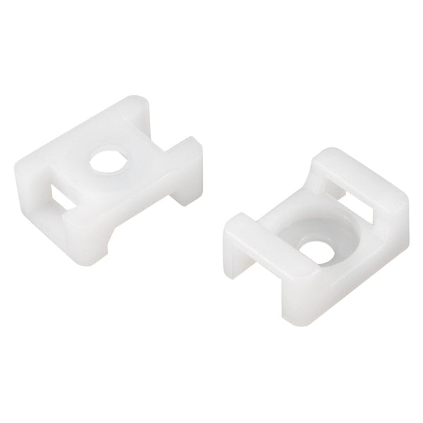 QualGear® CM2-W-100-P Cable Tie Mount, White