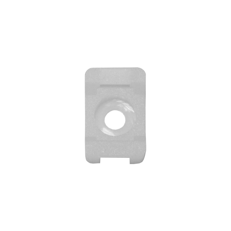 QualGear® CM2-W-100-P Cable Tie Mount, White