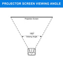 QualGear® QG-PS-FF6-169-135-W 16:9 Fixed Frame Projector Screen, 135-Inch 4k HD Ultra White 1.2 Gain