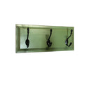 Handcrafted Panel Coat Rack (3-Hook) Canadian Made Rustic Furniture Home Decor