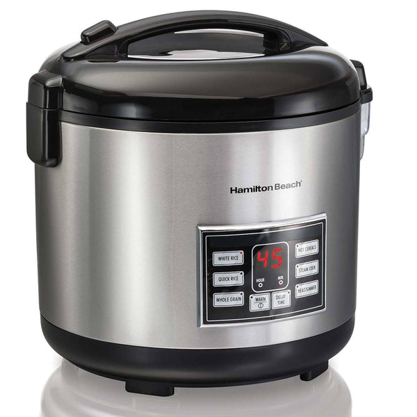Hamilton Beach 37543C Digital 4-20 Cup Rice and Hot Cereal Cooker