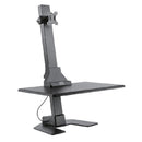 Star Ergonomics Electric Sit-Stand Workstation SE04E1WB -Motor Driven Height Adjustment, Flexible Monitor