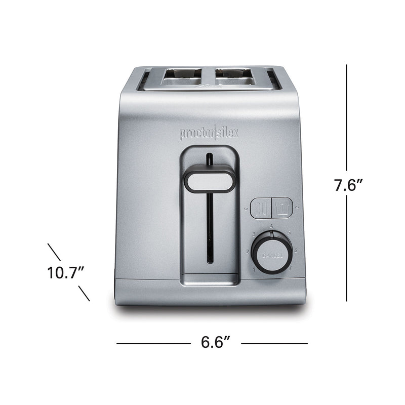 Proctor silex wide slot 2-slice, (silver) toaster (22302)