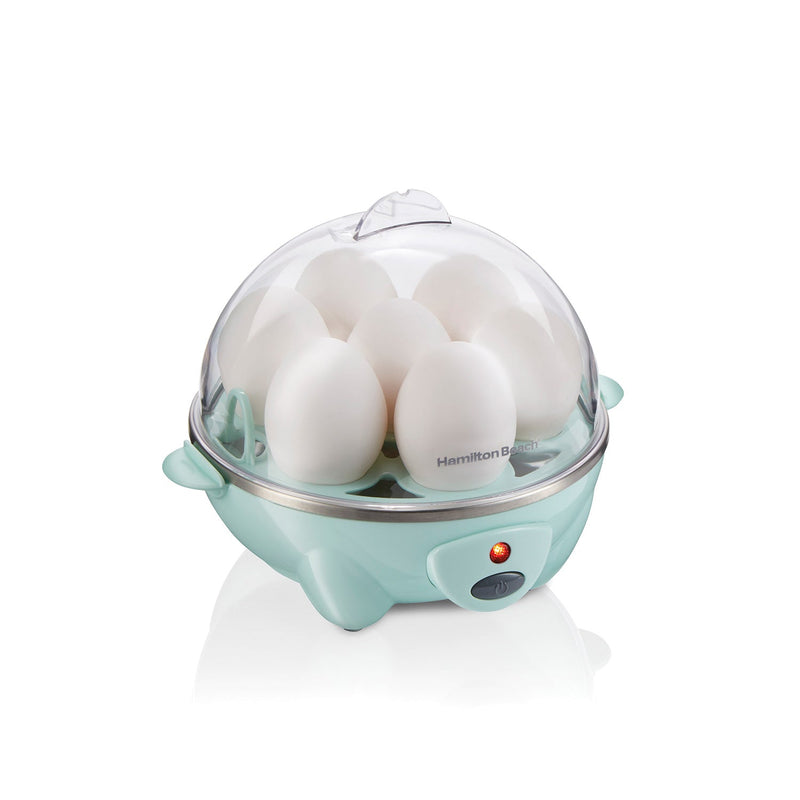 Hamilton Beach 25504 3-in-1 Electric Hard Boiled Egg Cooker Poacher & Omelet Maker, up to 7 eggs