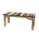 Handcrafted Slat Bench (Garden) Authentic Canadian Made Rustic Furniture