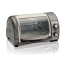 Hamilton Beach 31334D Easy Reach 4 Slice Toaster Oven with Roll-Top Door