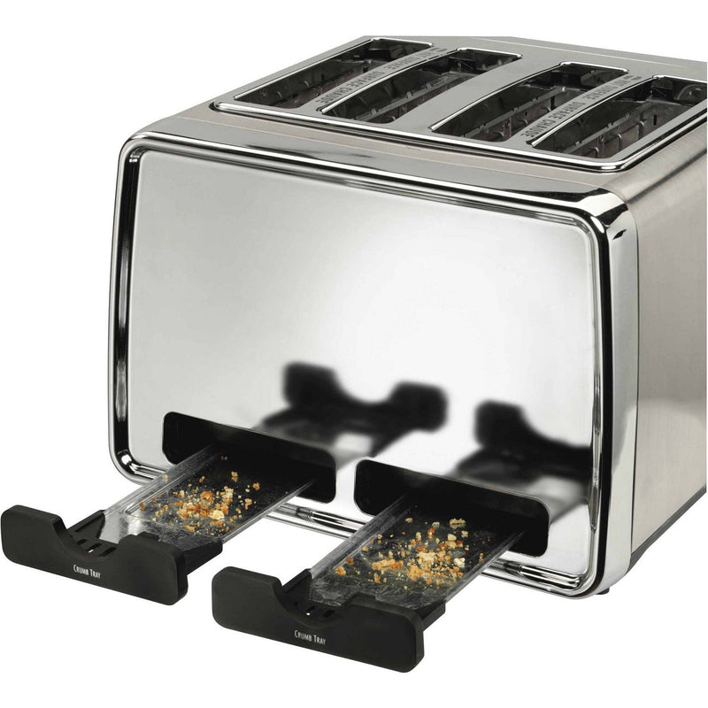 Hamilton Beach Modern Chrome 4 Slice Toaster With Extra-Wide Slots, 24781C