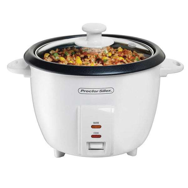 Proctor silex 10 cup capacity (cooked) with steam basket rice cooker (37533NR)