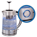 Hamilton Beach 1.7 Liter Electric Glass Kettle with Tea Steeper (40868C)