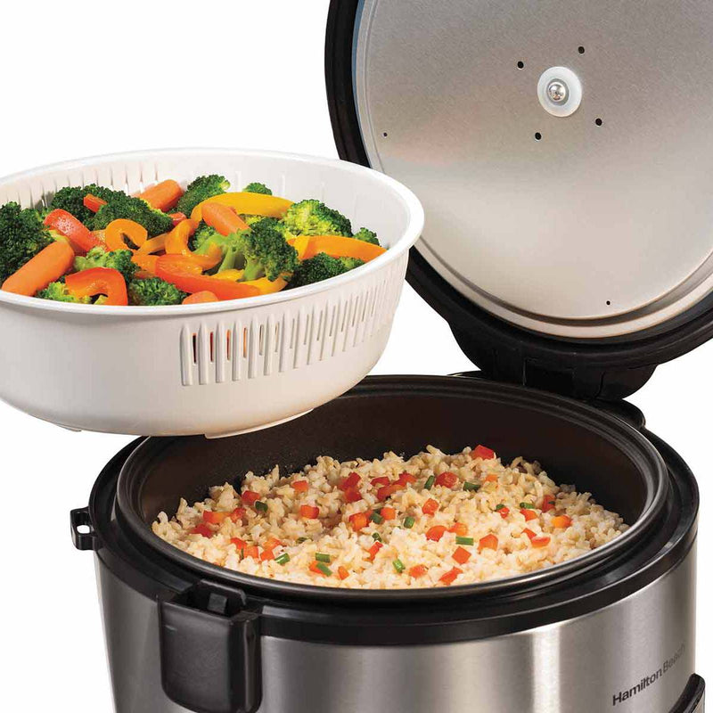 Hamilton Beach 37543C Digital 4-20 Cup Rice and Hot Cereal Cooker