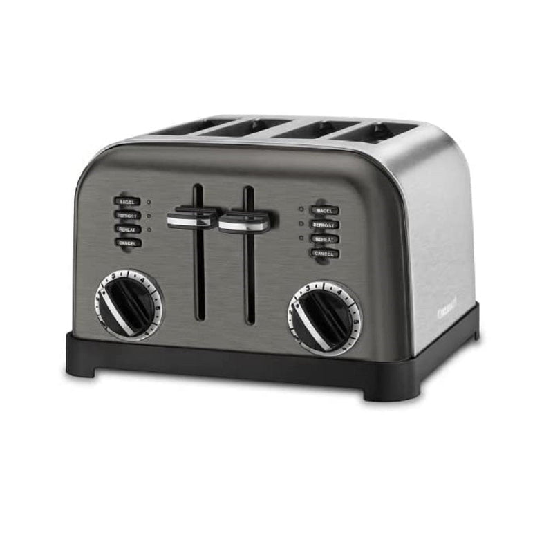 Cuisinart CPT-180BKS Classic 4-Slice Toaster, Black/Stainless Steel (SCUF)