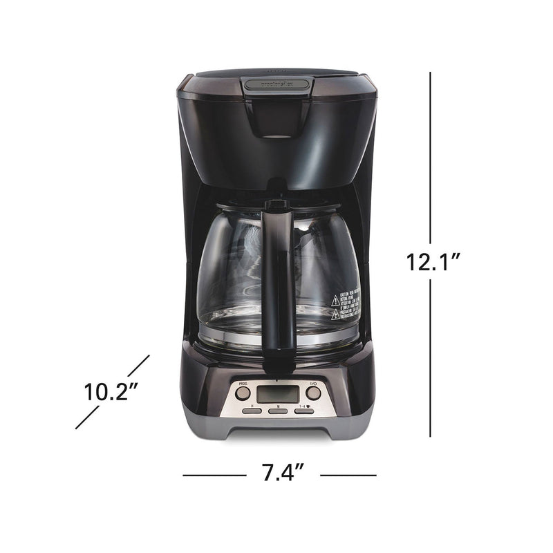 Proctor Silex easy fill compact 12 cup (black) coffee maker (43672PS)