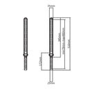 QualGear® Durable Universal Sound Bar Bracket for Sound Bars upto 15kg/33lbs, Black (QG-SB-001-BLK)