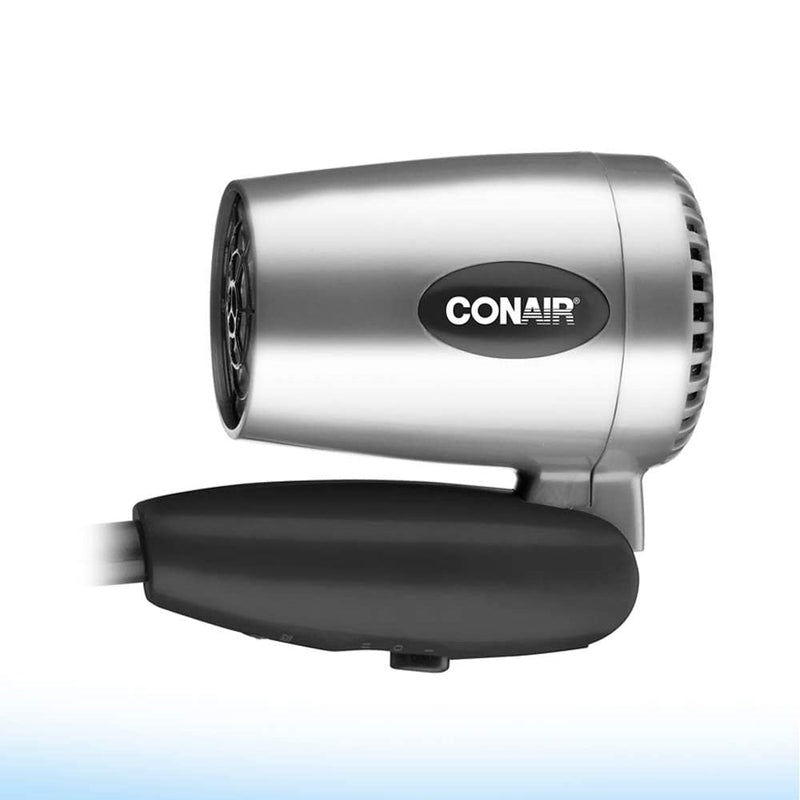 Conair 124AC 1600 Watt Compact Travel Hair Dryer with Folding Handle (SCUF)