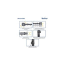 QualGear 3-Way Articulating Single Monitor Desk Mount, 13"/27" (QG-DM-01-022)