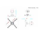 QualGear® Pro-AV QG-KIT-TA-3IN-B  3"-1.5" Projector Mount Truss Ceiling Adapter