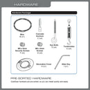 QualGear® QG-PRO-PM-SCA-W Pro-AV 1.5" Suspended For Adjustable Ceiling Adapter