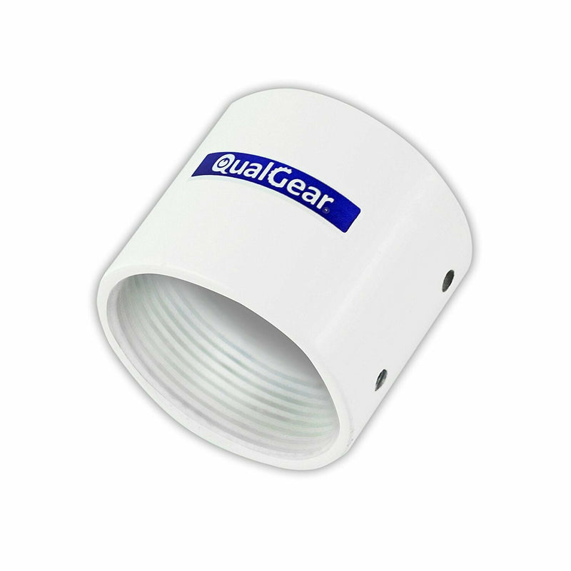 QualGear® QG-PRO-PM-PC-W Pro-AV 1.5" High Quality White Pipe Projector Connector