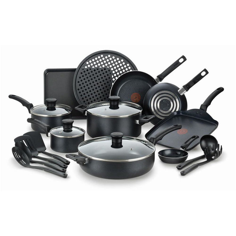 T-fal B232SK54 Kitchen Solutions 20-Piece Non-Stick Cookware Set “Blemished Packaging- Manufacturer Refurbished, Good as NEW (Comes with One Year Manufacturer Warranty, Direct to the Customer)“