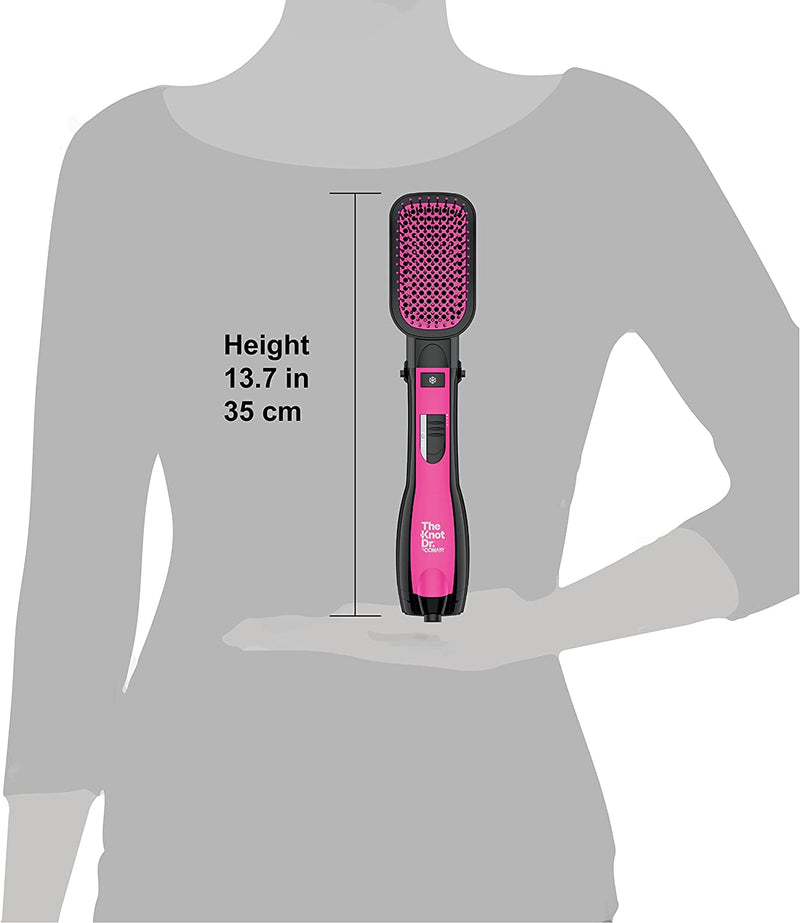 The Knot Dr. for Conair BC120C All-in-1 Smoothing Detangling Dryer Brush Pink