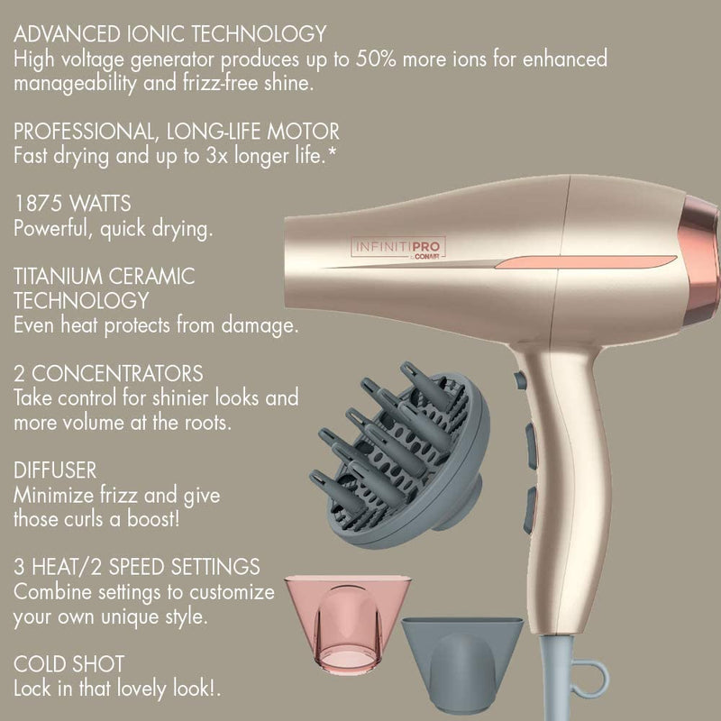 Infiniti PRO Frizz Free Pro Dryer, 750C