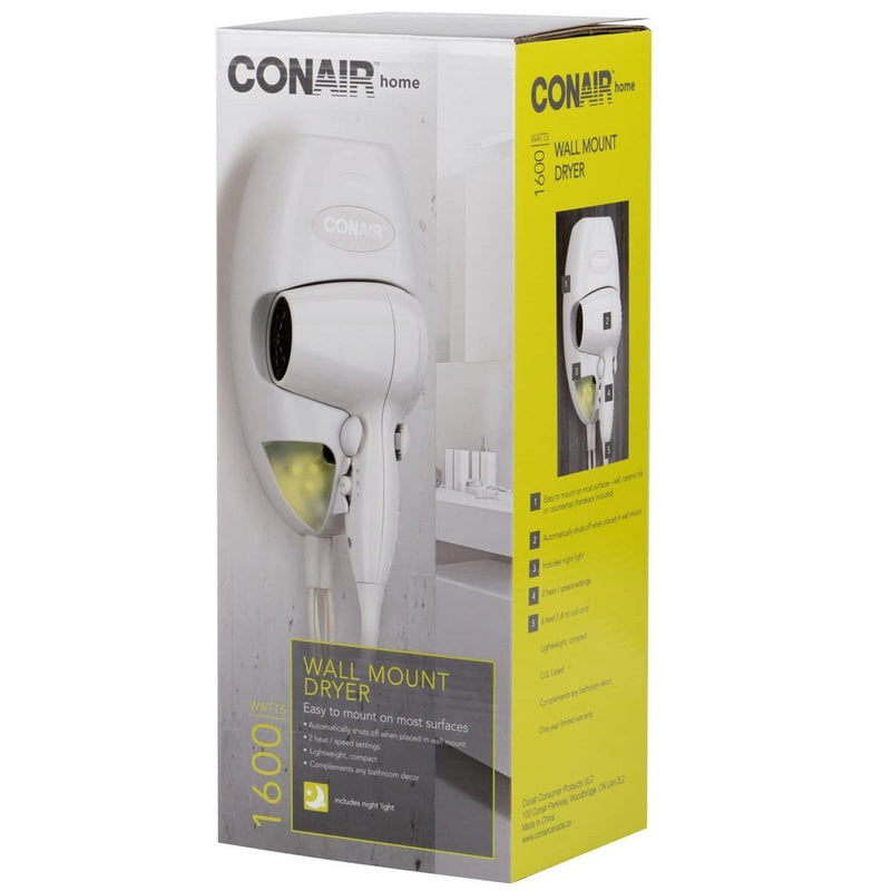 Conair 134RC 1600 Watt Wall Mount Dryer (SCUF)