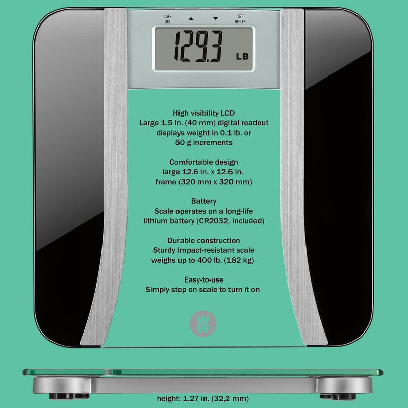 Conair WW709NFC Digital Body Analysis Glass Scale Black