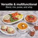 Proctor Silex 59738 Hand Held Immersion Blender, Ergonomic Grip Stainless Steel Blade, Extra-Long, 5 ft, White