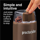 Proctor Silex Fresh Grind™ (brown) coffee grinder (80300PS)
