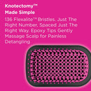 The Knot Dr. for Conair BC120C All-in-1 Smoothing Detangling Dryer Brush Pink