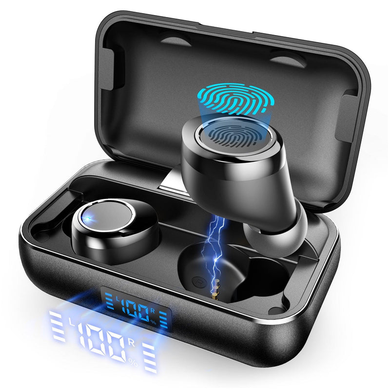 VANKYO X200 True Wireless Earbuds, Bluetooth 5.0 Earbuds in-Ear TWS Stereo Headphones with Smart LED Display Charging Case