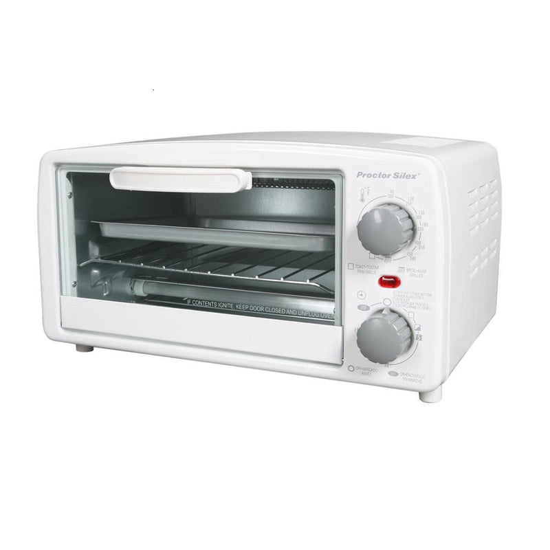 Hamilton Beach 31116PS Proctor 4 Slice Toaster Oven Refresh White Broiler