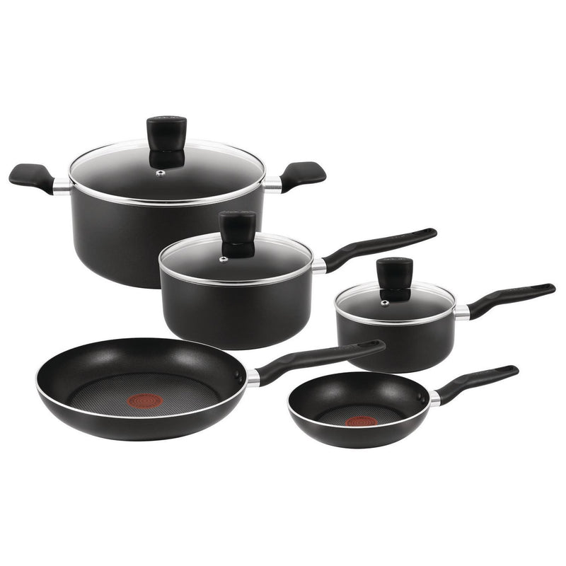 T-fal POT SET 8P NEW START UP BLK, Blemished Packaging 1 YR T-FAL Warranty - SaleCanada Inc.