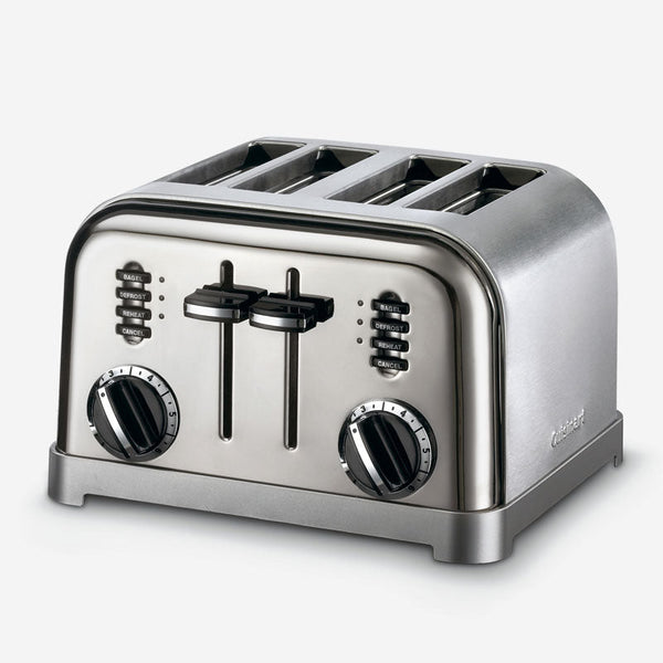 Cuisinart 4-Slice Metal Classic Toaster CPT-180IHR Brushed Stainless- 6 Months Cuisinart Manufacturer Warranty (Refurbished) - SaleCanada Inc.