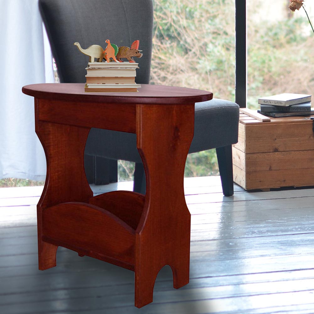 NAAV-398 Handcrafted Oval Table Authentic Canadian Made Rustic Pine Fu