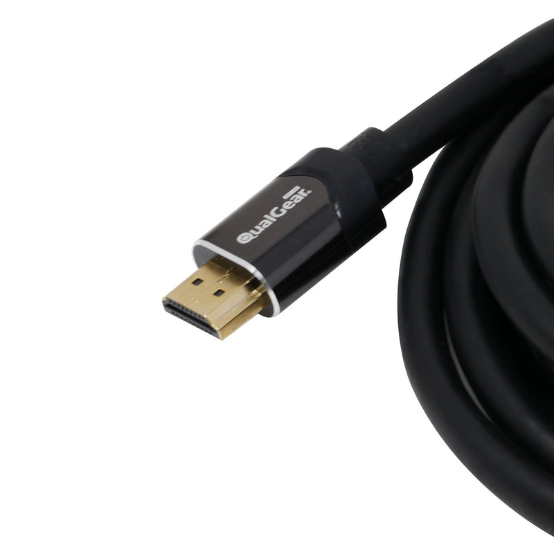 QualGear QG-CBL-HD21-10FT HDMI 2.1, Length 10 feet, cables support HDR, 8K @ 60 Hz, and 4K @ 120 Hz and ultimate speeds of 48 Gbps, 3D, Ethernet, Audio Return Channel