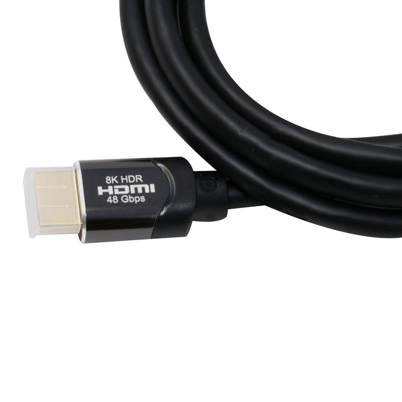 QualGear QG-CBL-HD21-3FT HDMI 2.1, Length 3 feet, cables support HDR, 8K @ 60 Hz, and 4K @ 120 Hz and ultimate speeds of 48 Gbps, 3D, Ethernet, Audio Return Channel