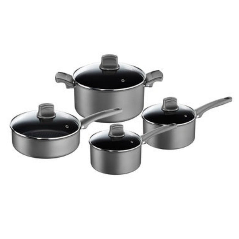 T-fal G1029052 Induction Character France Grey 8pc Set “Blemished Packaging- Manufacturer Refurbished, Good as NEW (Comes with One Year Manufacturer Warranty, Direct to the Customer)“