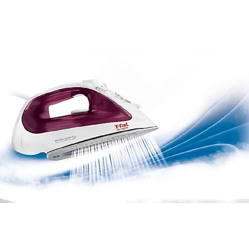 T fal Comfort Glide FV2626Q0 Steam Iron in Magenta Refurbished