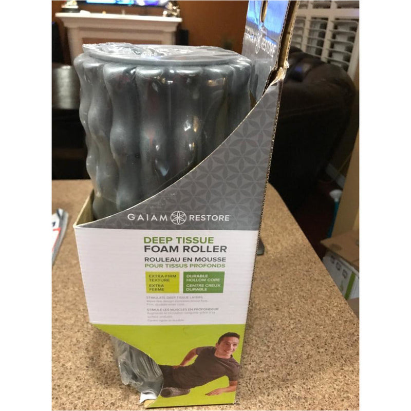 Gaiam Restore Deep Tissue Foam Roller Grey 13” Long - SaleCanada Inc.