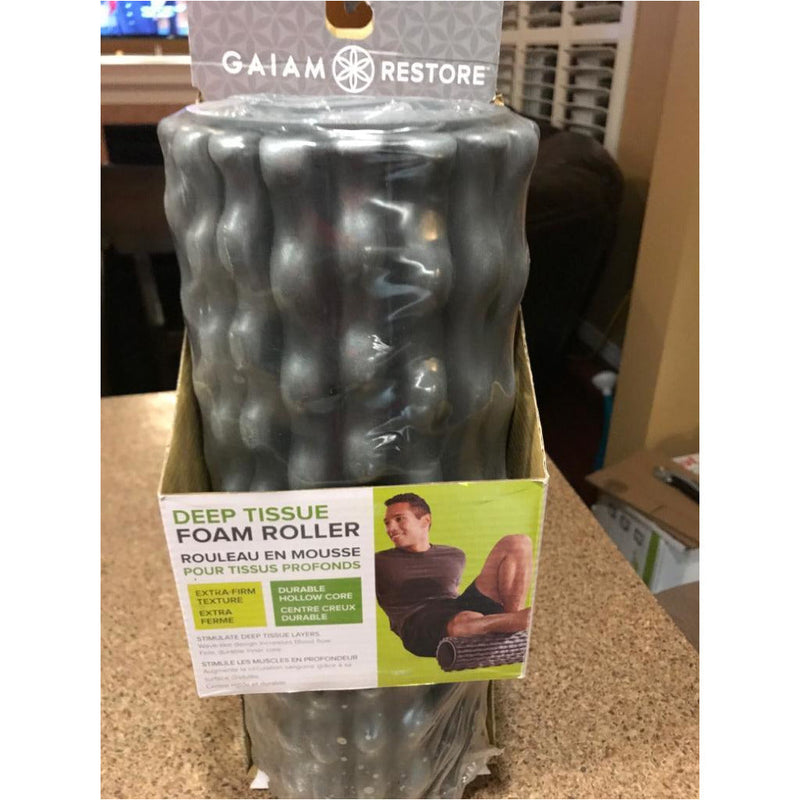 Gaiam Restore Deep Tissue Foam Roller Grey 13” Long - SaleCanada Inc.