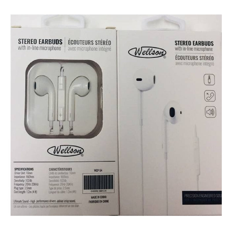 Wellson Handsfree Earphone with Microphone & Case