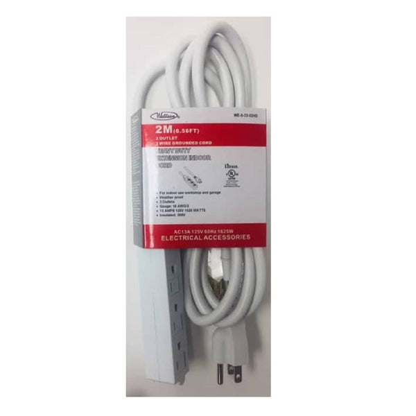 Wellson 2m Electrical Extension Cord In 3 Pronge With 3 Outlet for Indoor (Cul)