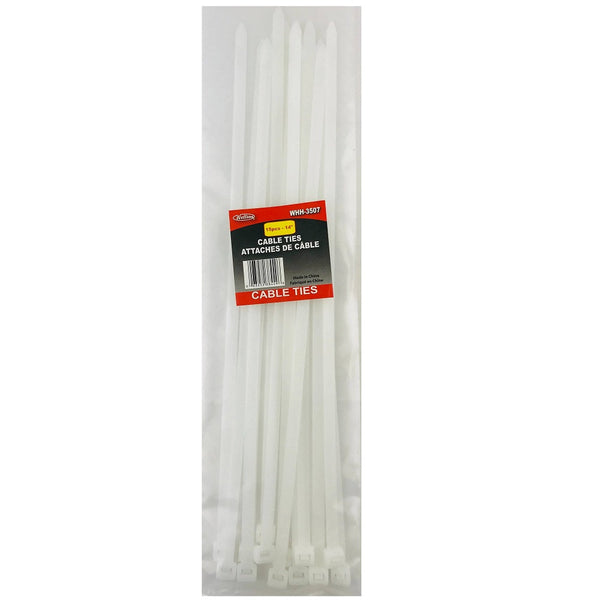 Wellson 15 Pcs 14" 350mm X 7mm Nylon Cable Tie